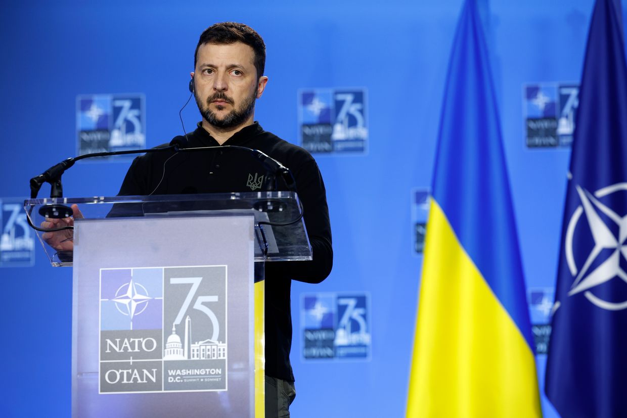 Ukraine's NATO prospects depend on Trump, Zelensky says