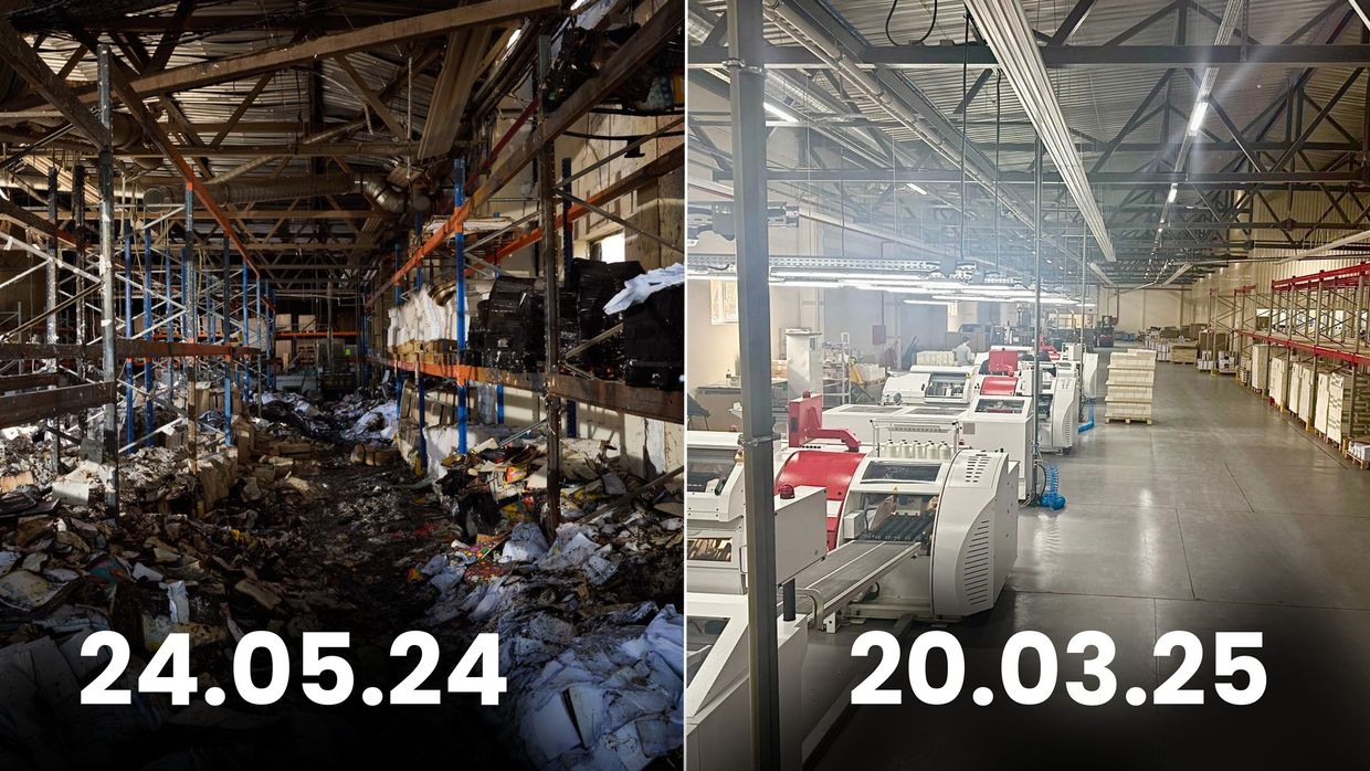 Kharkiv's Faktor Druk printing house fully restored after Russian missile attack