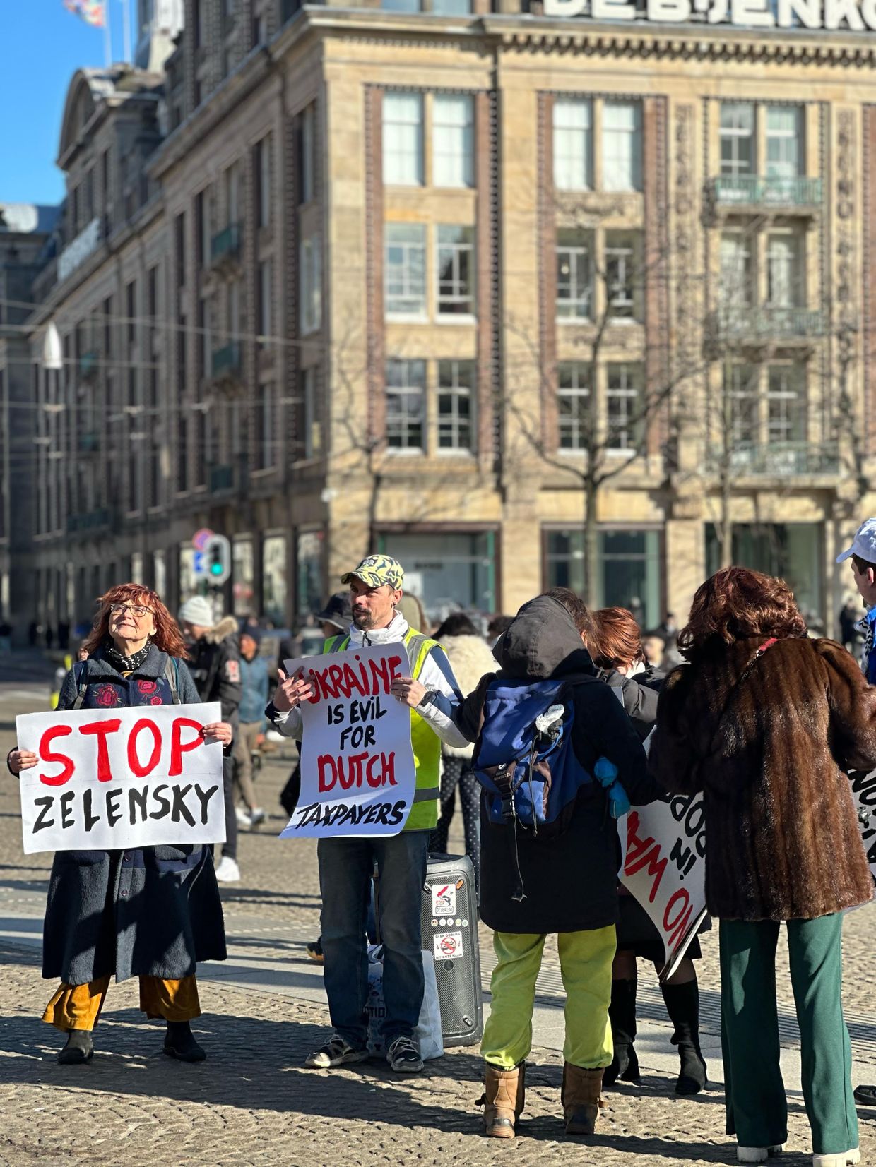 As Ukraine peace talks continue, pro-Russians in Europe are demonstrating to ‘stop Zelensky’